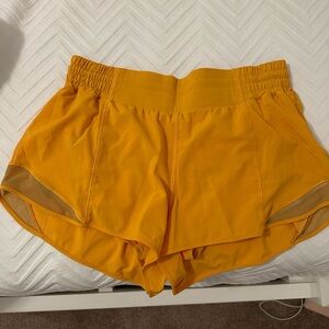 lululemon athletica Yellow Athletic Shorts
